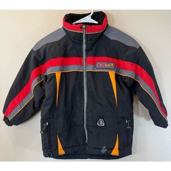 OBERMEYER OBX Boys Ski/Snow I-Grow Black & Red Winter Jacket Coat Size 5T - Picture 1 of 14
